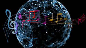 blockchain music 770x430 300x167 - غلبه­ بلاک چین بر عظیم ترین صنایع جهان